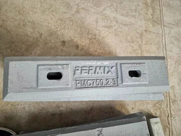 15kw Refractory Pan Mixer PMC330 Precast 330L Kapasitas Keluaran Warna Oranye
