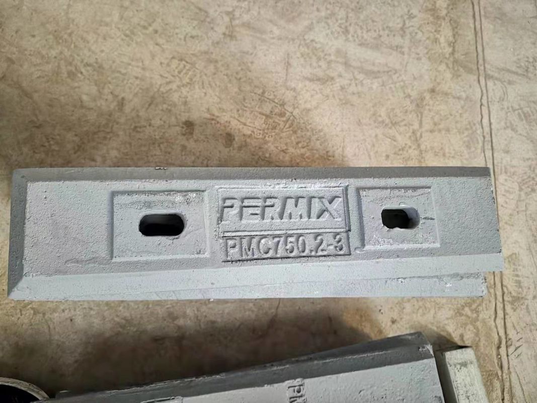 15kw Refractory Pan Mixer PMC330 Precast 330L Kapasitas Keluaran Warna Oranye
