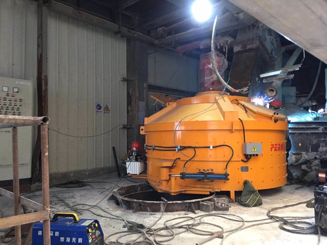 Jenis BLQH Kaca Bahan Baku Mobile Mixer Beton Struktur Compact Waktu Pencampuran Pendek